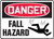 Danger - Fall Hazard (W/Graphic) - Re-Plastic - 7'' X 10''