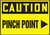 Caution - Pinch Point (Arrow Right) - .040 Aluminum - 7'' X 10''