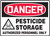 Danger - Pesticide Storage Authorized Personnel Only (W/Graphic) - Re-Plastic - 7'' X 10''