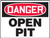 Danger Open Pit Sign MCSP083