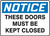 Notice - These Doors Must Be Kept Closed - Accu-Shield - 10'' X 14''