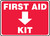 First Aid Kit (Down Arrow) - .040 Aluminum - 10'' X 14''