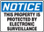 Notice - This Property Is Protected By Electronic Surveillance - Dura-Fiberglass - 10'' X 14''