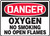 Danger - Oxygen No Smoking No Open Flames - .040 Aluminum - 7'' X 10''