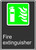 Fire Extinguisher (Extincteur D'Incendie) - Adhesive Vinyl - 14'' X 10'' 2