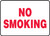 No Smoking (Rd/Wh) - Plastic - 7'' X 10''