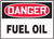 Danger - Fuel Oil - Adhesive Vinyl - 7'' X 10''