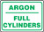 Argon Full Cylinders - Dura-Plastic - 10'' X 14''