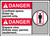 Danger Confined Space Enter By Permit Only Sign