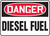 danger diesel fuel sign MCHL224XL