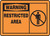Warning - Restricted Area (W/Graphic) - Accu-Shield - 10'' X 14''