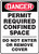 Danger - Permit Required Confined Space Do Not Enter Or Remove Cover