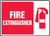 Fire Extinguisher (W-Graphic) - Plastic - 7'' X 10''
