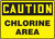 Caution - Chlorine Area - Dura-Plastic - 10'' X 14''