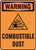 Warning - Warning Combustible Dust W/Graphic - .040 Aluminum - 10'' X 7''