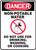 Danger - Non-Potable Water Do Not Use For Drinking, Washing Or Cooking (W/Graphic) - Plastic - 14'' X 10''