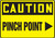 Caution - Pinch Point (Arrow Right) - Plastic - 7'' X 10''