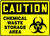 Caution - Chemical Waste Storage Area Sign