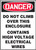 Danger - Do Not Climb Over This Enclosure Contains High Voltage Electrical Wires - Aluma-Lite - 14'' X 10''