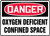 Danger - Oxygen Deficient Confined Space