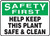 Safety First - Help Keep This Plant Safe & Clean - Adhesive Vinyl - 7'' X 10''