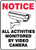 All Activities Monitored By Video Camera (W/Graphic) - Accu-Shield - 14'' X 10''