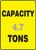 Capacity ___ Tons ___ - Dura-Plastic - 14'' X 10''