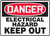 Danger - Electrical Hazard Keep Out - .040 Aluminum - 10'' X 14''