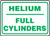 Helium Full Cylinders - Plastic - 10'' X 14''