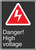 MCSA143VP Danger High Voltage Sign