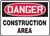 Danger - Construction Area - Adhesive Vinyl - 10'' X 14'' Danger - Construction Area - Adhesive Vinyl - 10'' X 14''