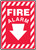 Fire Alarm (Arrow) - Dura-Plastic - 14'' X 10''