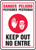 Danger Pesticides Keep Out (W/Graphic) (Bilingual) - Adhesive Dura-Vinyl - 20'' X 14''