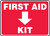 First Aid Kit (Down Arrow) - Adhesive Vinyl - 10'' X 14''