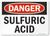 Danger - Sulfuric Acid - Re-Plastic - 10'' X 14''
