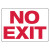 Exit - Adhesive Dura-Vinyl - 7'' X 10'' 2