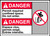 Danger Permit Required Confined Space Do Not Enter (W/Graphic)