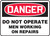 Danger - Do Not Operate Men Working On Repairs