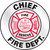 Chief Fire Dept.Helmet Sticker