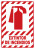 Fire Extinguisher (W-Graphic) - .040 Aluminum - 10'' X 7''