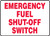 Emergency Fuel Shut-Off Switch - 10" x 14" - Safety Sign