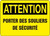 Attention - Attention Porter Des Souliers De Securite - Accu-Shield - 10'' X 14''