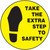 Take The Extra Step To Safety Hard Hat Decals