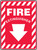 Fire Extinguisher (Arrow) - Plastic - 14'' X 10''