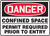 Danger - Confined Space Permit Required Prior To Entry - Accu-Shield - 10'' X 14''