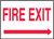 Fire Exit (Arrow Right) - Accu-Shield - 7'' X 10''