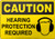 Wear Hearing Protection - .040 Aluminum - 6''