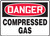 Danger - Compressed Gas - Adhesive Vinyl - 7'' X 10''