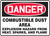 Danger - Danger Combustible Dust Area Explosion Hazard From Heat, Sparks And Flame - Adhesive Vinyl - 7'' X 10'' Danger - Danger Combustible Dust Area Explosion Hazard From Heat, Sparks And Flame - Adhesive Vinyl - 7'' X 10''