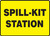 Spill-Kit Station Sign Black On Yellow - 10" x 14"